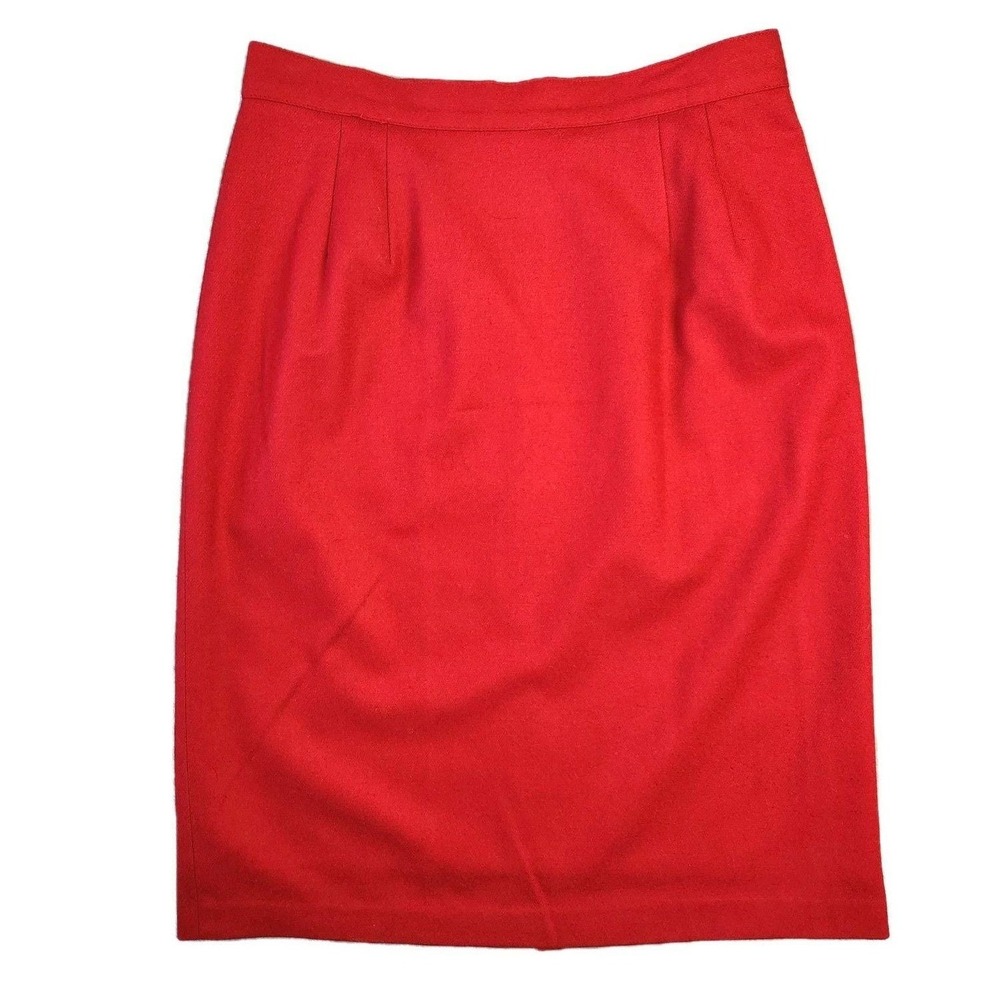 Vtg Sag Harbor Wool Pencil Skirt Knee Length Tailored Classic Business Casual
